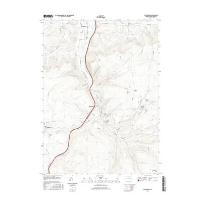 2016 Map of Blossburg, 2016 Print