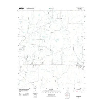 2013 Map of Blossom, 2013 Print