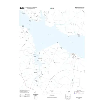 2013 Map of Blounts Bay, 2013 Print