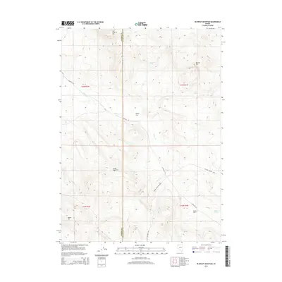 2015 Map of Blowout Mountain, 2015 Print