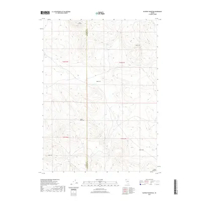 2018 Map of Blowout Mountain, 2018 Print