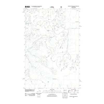 2011 Map of Blowout Mountain, 2011 Print