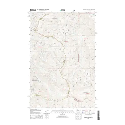 2014 Map of Blowout Mountain, 2014 Print