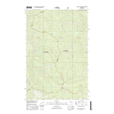 2017 Map of Blowout Mountain, 2017 Print