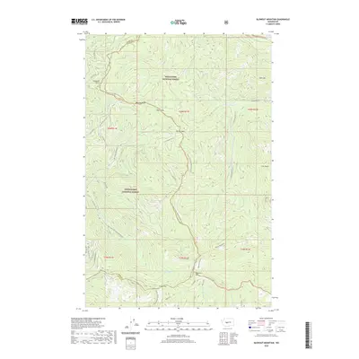2020 Map of Blowout Mountain, 2020 Print