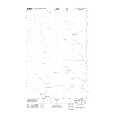 2011 Map of Blowout Mountain, 2011 Print