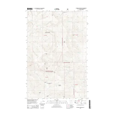 2014 Map of Blowout Mountain, 2014 Print