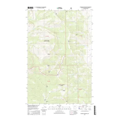 2017 Map of Blowout Mountain, 2017 Print
