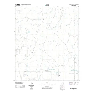 2010 Map of Blucher Mountain, 2010 Print