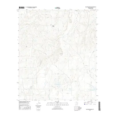 2016 Map of Blucher Mountain, 2016 Print