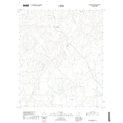 2019 Map of Blucher Mountain, 2019 Print