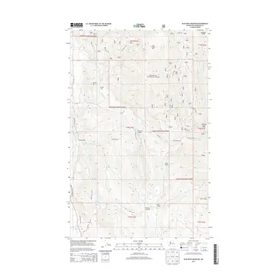 2014 Map of Blue Buck Mountain, 2014 Print