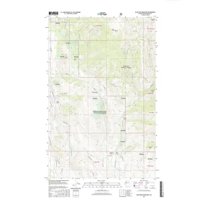 2017 Map of Blue Buck Mountain, 2017 Print