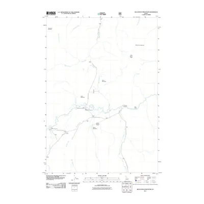 2011 Map of Blue Bunch Mountain, 2011 Print