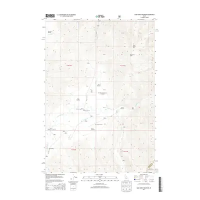2013 Map of Blue Bunch Mountain, 2013 Print