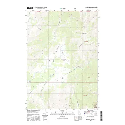 2017 Map of Blue Bunch Mountain, 2017 Print