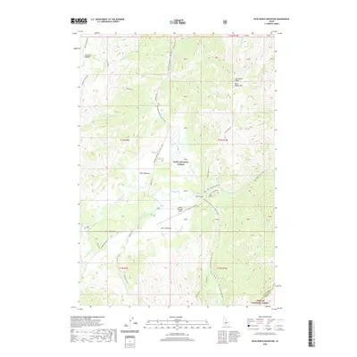 2020 Map of Blue Bunch Mountain, 2020 Print