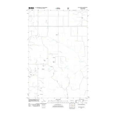 2011 Map of Blue Buttes, 2011 Print
