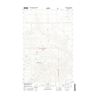 2014 Map of Blue Buttes, 2014 Print