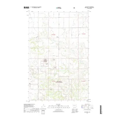 2017 Map of Blue Buttes, 2017 Print