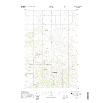 2020 Map of Blue Buttes, 2020 Print