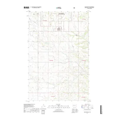 2017 Map of Blue Buttes SE, 2017 Print
