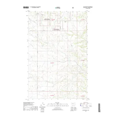 2020 Map of Blue Buttes SE, 2020 Print