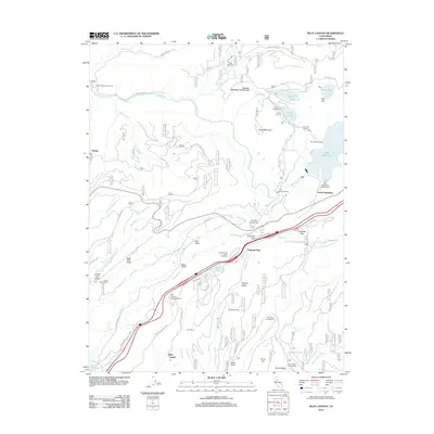 2012 Map of Blue Canyon, 2012 Print