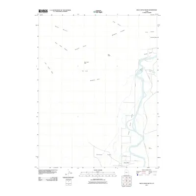 2011 Map of Blue Castle Butte, 2011 Print