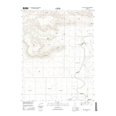 2014 Map of Blue Castle Butte, 2014 Print