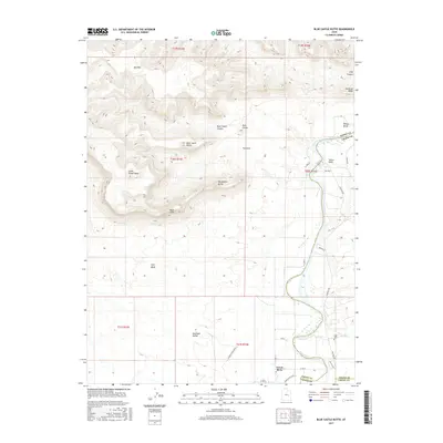 2017 Map of Blue Castle Butte, 2017 Print