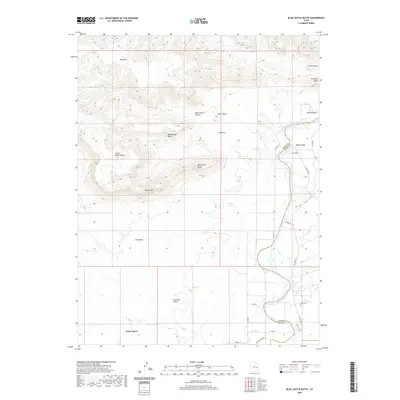 2020 Map of Blue Castle Butte, 2020 Print