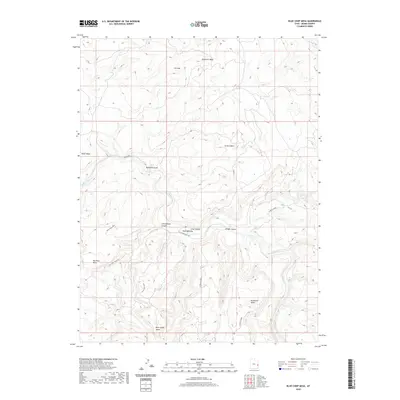 2020 Map of Blue Chief Mesa, 2020 Print