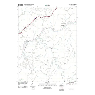 2011 Map of Blue Creek, 2011 Print