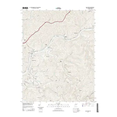 2014 Map of Blue Creek, 2014 Print