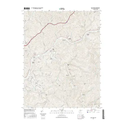2016 Map of Blue Creek, 2016 Print