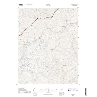 2019 Map of Blue Creek, 2019 Print
