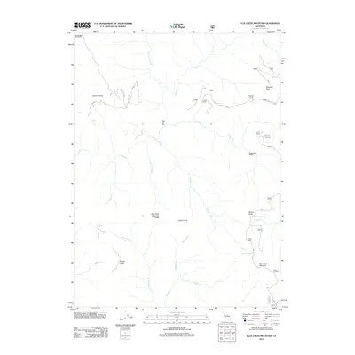 2012 Map of Blue Creek Mountain, 2012 Print