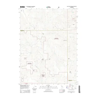 2015 Map of Blue Creek Mountain, 2015 Print