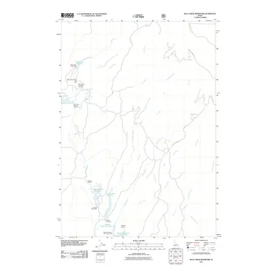 2011 Map of Blue Creek Reservoir, 2011 Print