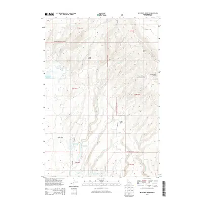 2013 Map of Blue Creek Reservoir, 2013 Print