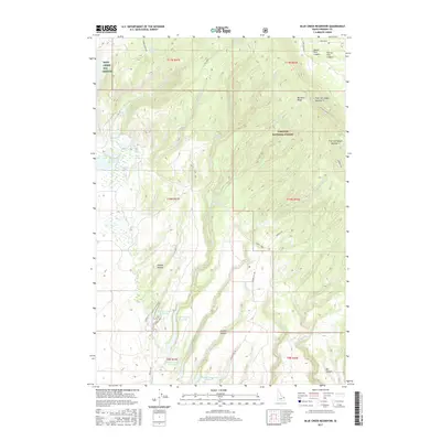 2017 Map of Blue Creek Reservoir, 2017 Print