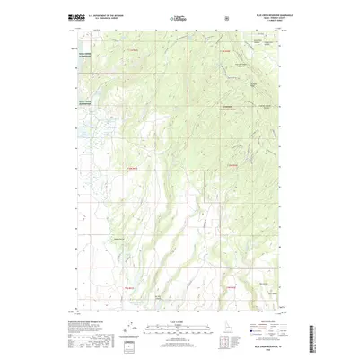 2020 Map of Blue Creek Reservoir, 2020 Print
