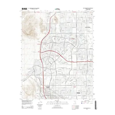 2015 Map of Blue Diamond NE, 2015 Print