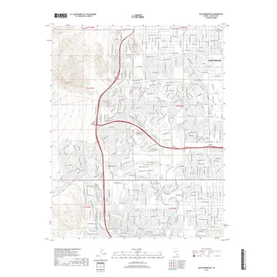 2018 Map of Blue Diamond NE, 2018 Print