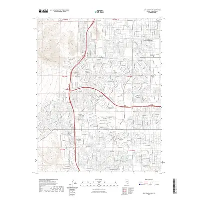 2021 Map of Blue Diamond NE, 2021 Print