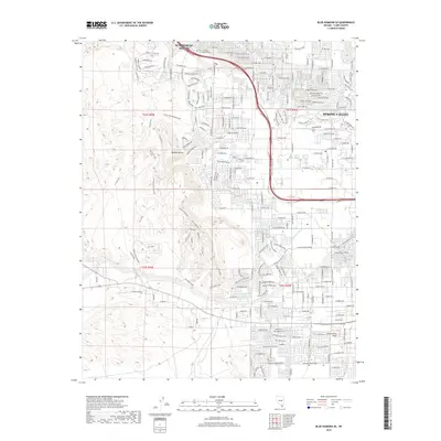 2018 Map of Blue Diamond SE, 2018 Print