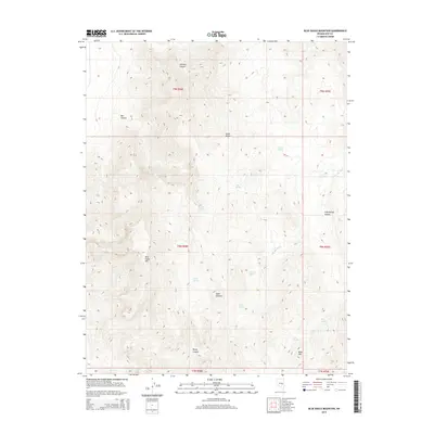 2014 Map of Blue Eagle Mountain, 2014 Print