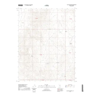 2018 Map of Blue Eagle Mountain, 2018 Print
