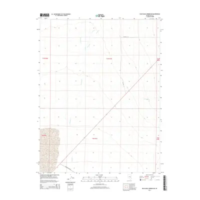 2014 Map of Blue Eagle Springs NE, 2014 Print